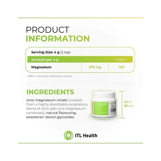 Mag365 Iconic Magnesium Citrate Exotic Lemon Powder 150g