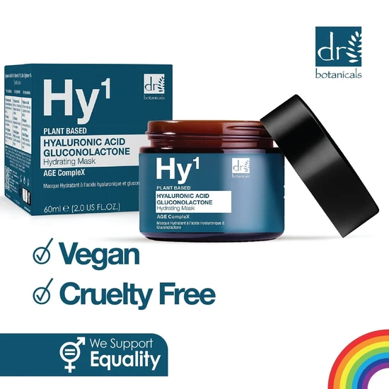 Dr Botanicals Hyaluronic Acid 1% & Gluconolactone Mask 60ml