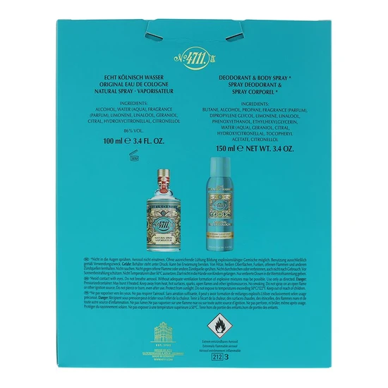 4711 Original Eau De Cologne Gift Set 100ml Eau De Cologne + 150ml Deodorant Spray