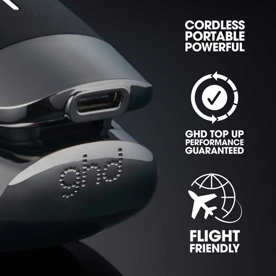 ghd Unplugged Festive Edition Cordless Straightener Gift Set 1x ghd unplugged, 1x ghd mini all rounder handbag & Paddle Brush