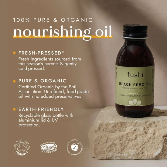 Fushi Organic Health Oils Organic Black Seed Oil 100ml