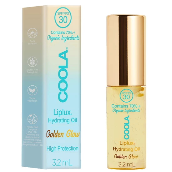 Coola Classic Liplux Hydrating Oil Golden Glow SPF 30 3.2ml