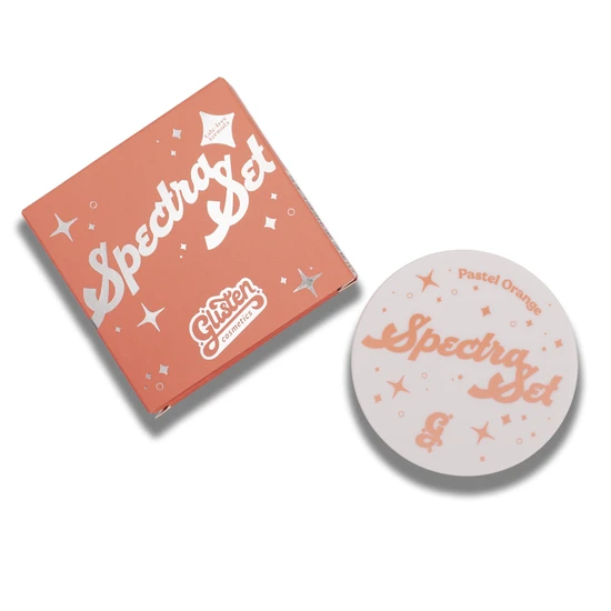 Glisten Cosmetics Pastel Orange Spectra Set Colourful Pressed Powder
