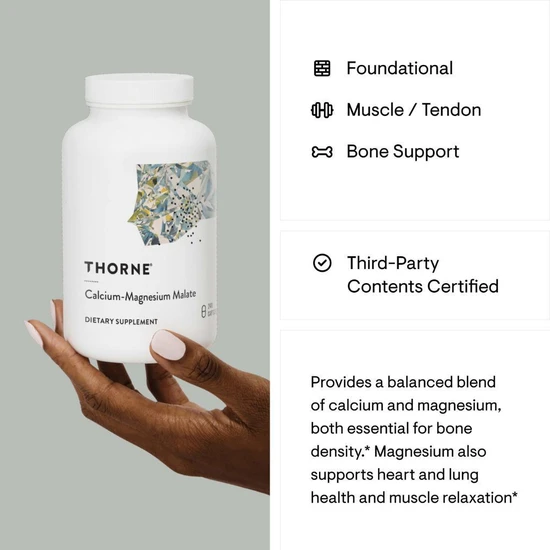 Thorne Calcium-Magnesium Malate Capsules 240 Capsules