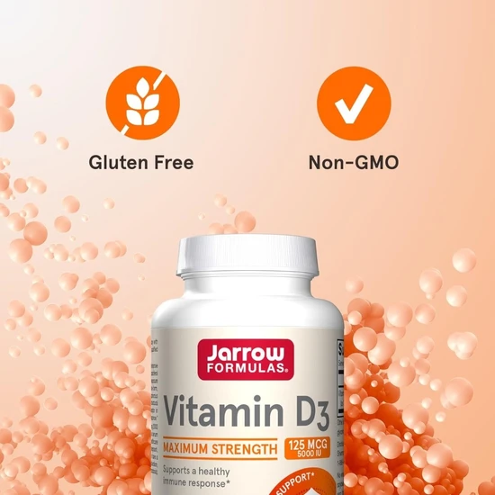 Jarrow Formulas Vitamin D3 5000iu Softgels 100 Softgels