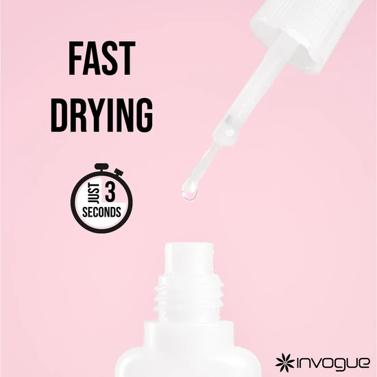 Invogue Brush On Nail Glue 10ml