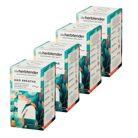 The Herbtender Breathe Organic Herbal Teabags 72 Teabags