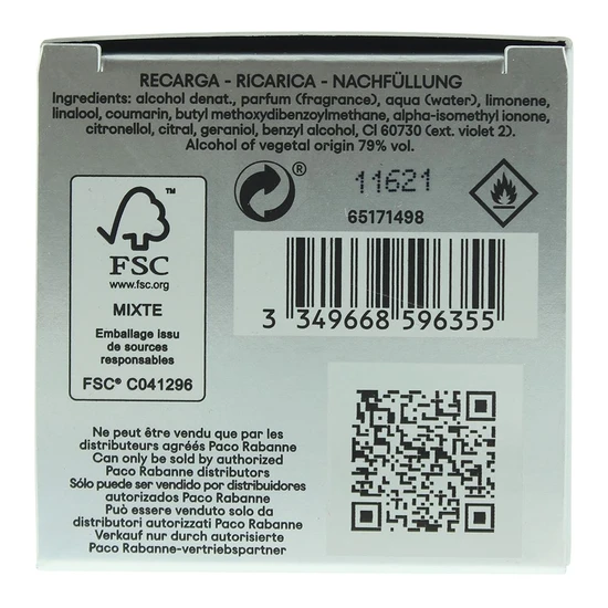 Paco Rabanne Phantom Eau De Toilette 200ml Refill