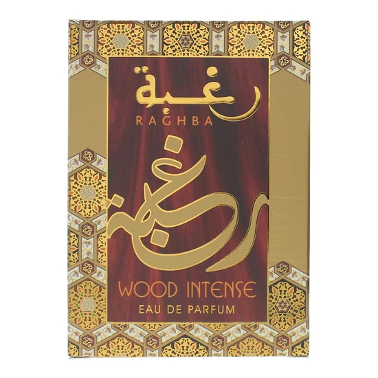 Lattafa Raghba Wood Intense Eau De Parfum 100ml