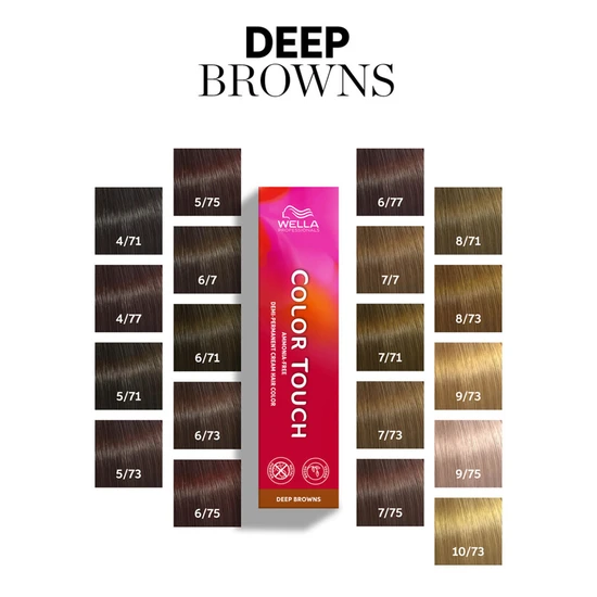 Wella Deep Browns Touch Haircolor 4/71