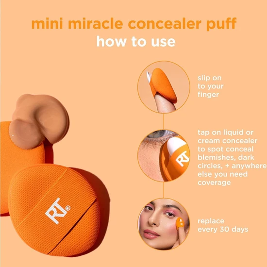 Real Techniques Mini Miracle Concealer Puff Trio
