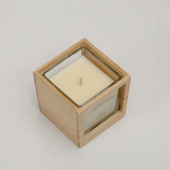 French Connection Wooden Collection Orange Ginger Candle 200g