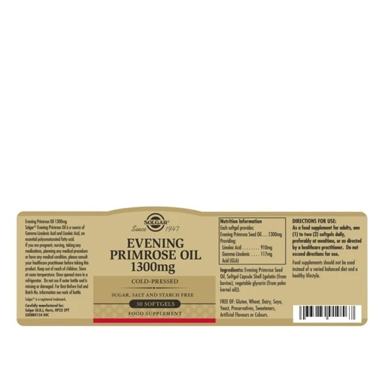 Solgar Evening Primrose Oil 1300mg x30