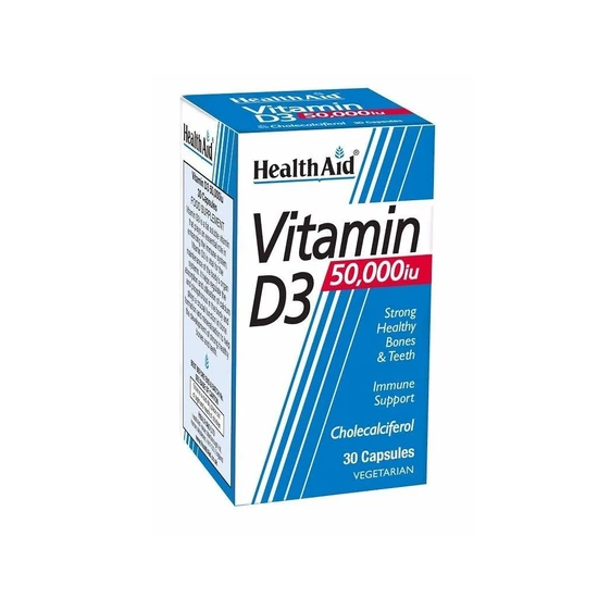 Health Aid Vitamin D3 50, 000iu Capsules 30 Capsules
