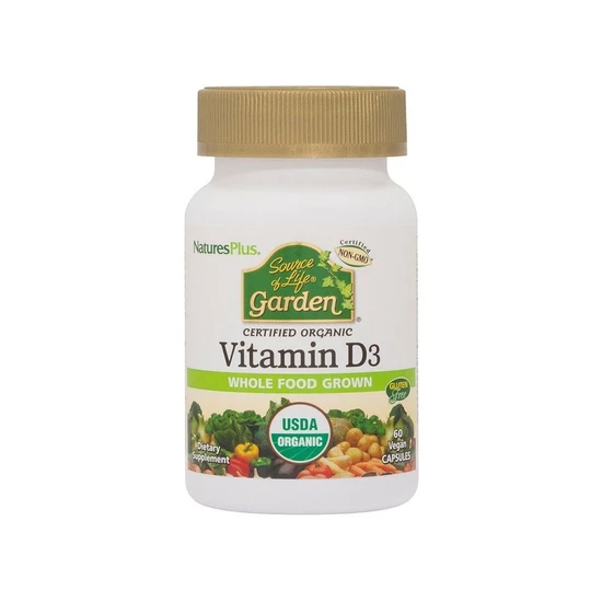 Nature's Plus Source Of Life Garden Organic Vitamin D3 5000iu Vegicaps 60 Vegicaps