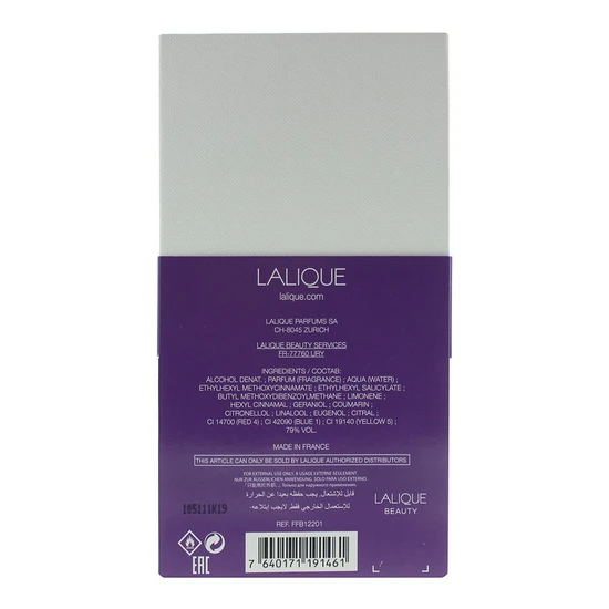 Lalique Les Compositions Parfumees Electric Purple Eau De Parfum 100ml