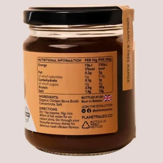 Planet Paleo Organic Chicken Bone Broth Concentrate 210g