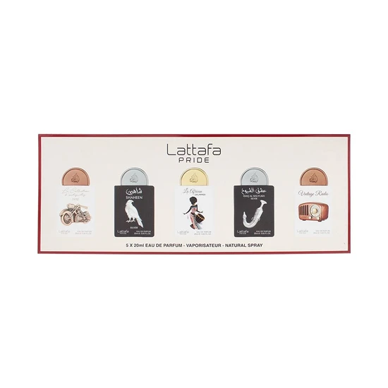 Lattafa Pride Collection No. 5 Eau De Parfum Gift Set 5 x 20ml