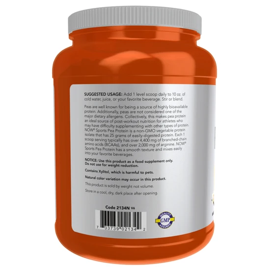 NOW Foods Pea Protein Vanilla Toffee 907g