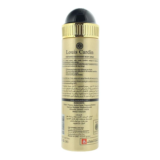 Louis Cardin Musk Al Sabaya Deodorant Body Spray 200ml