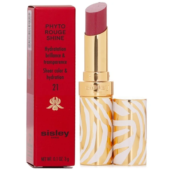 Sisley Phyto Rouge Shine Hydrating Glossy Lipstick 21 Sheer Rosewood