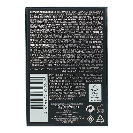 Yves Saint Laurent Black Opium Eau De Parfum Extreme 30ml