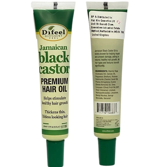Difeel Jamaican Black Castor Premium Hair Oil Tube