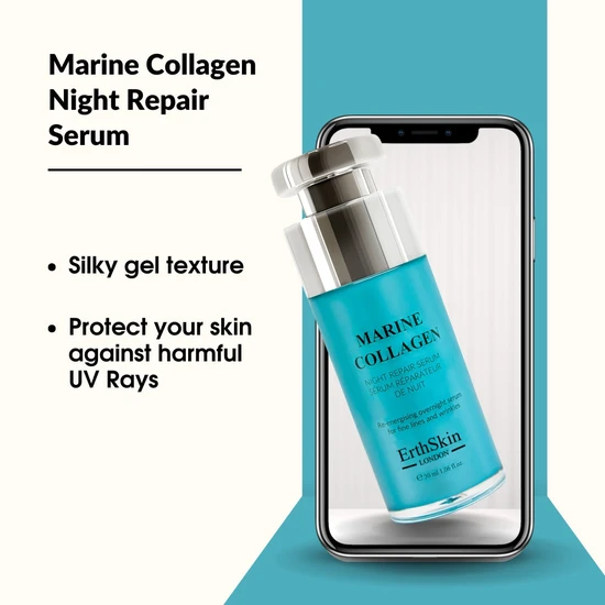 Erth Skin London Marine Collagen Night Repair Serum 30ml
