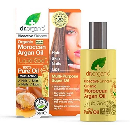 Dr. Organic Bioactive Skin Care Organic Moroccan Argan Multi Purpose Pure Oil 50ml