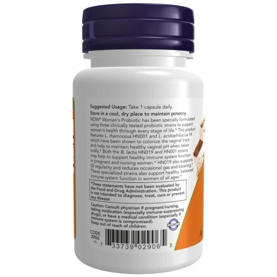 NOW Foods Women's Probiotic 20 Billion Capsules 50 Capsules