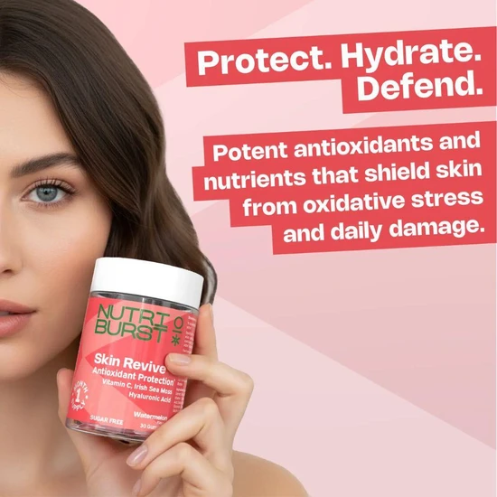 Nutriburst Skin Revive+ Antioxidant Protection Gummies 30 Gummies