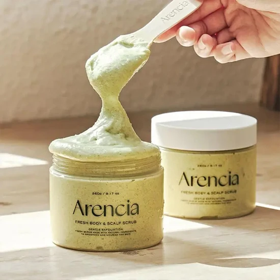 Arencia Fresh Cloud Body & Scalp Scrub Geranium & Prim Rose 260g