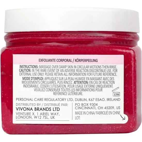 Sunday Rain Rose Body Scrub 265g