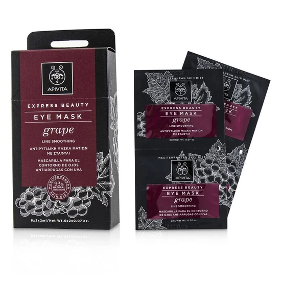 APIVITA Express Beauty Eye Mask With Grape Line Smoothing 6x (2x2ml)