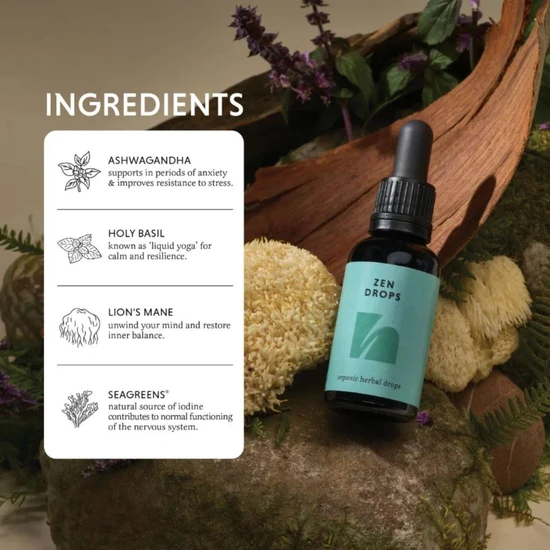 The Herbtender Organic Zen Drops 30ml