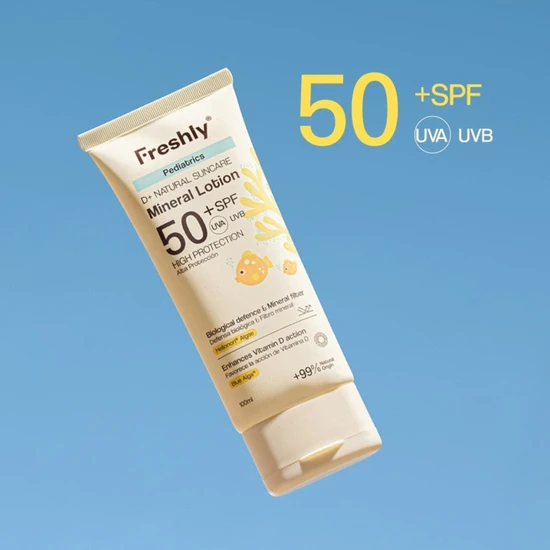 Freshly Cosmetics Pediatrics D+ Natural Suncare Mineral Lotion SPF 50+ 50ml