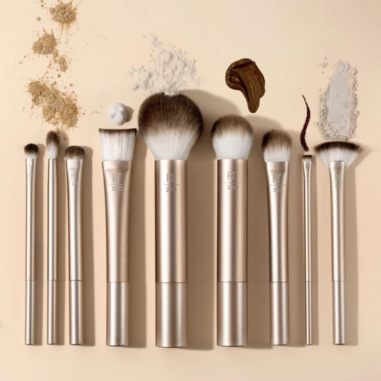 Real Techniques Au Naturale Makeup Brush Kit For Foundation 9 Piece Set