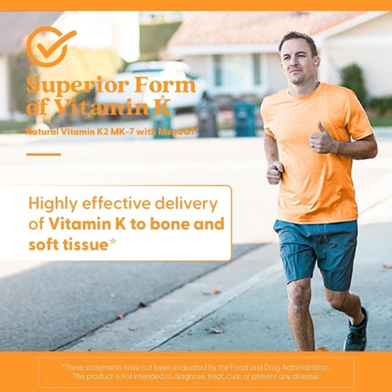 Doctor's Best Natural Vitamin K2 MK7 With MenaQ7 100mcg - 60 Veg Caps