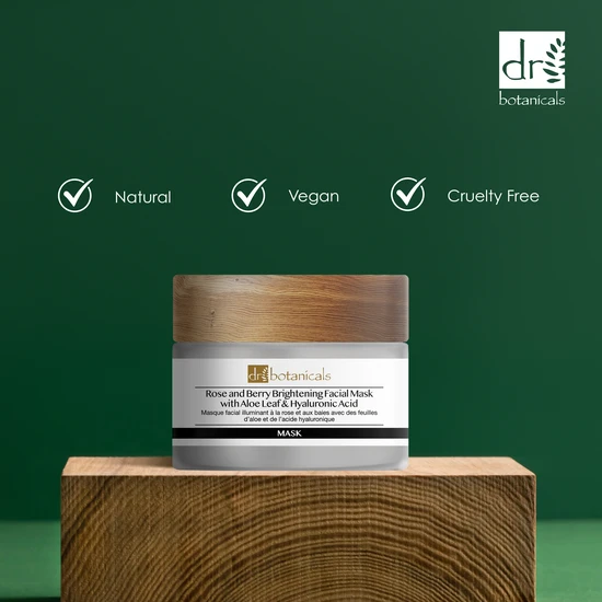 Dr Botanicals Rose & Berry Brightening Facial Mask 50ml