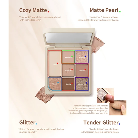 Heart Percent Dote On Mood Eye Palette 04 Another Nude Facets