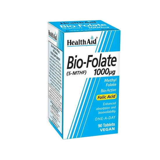 Health Aid Bio-Folate 1000ug Tablets 90 Tablets