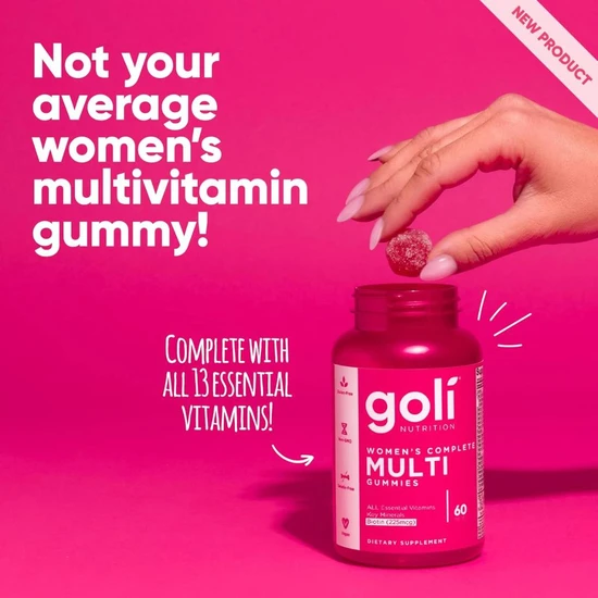 Goli Nutrition Women's Complete Multi Gummies 60 Gummies