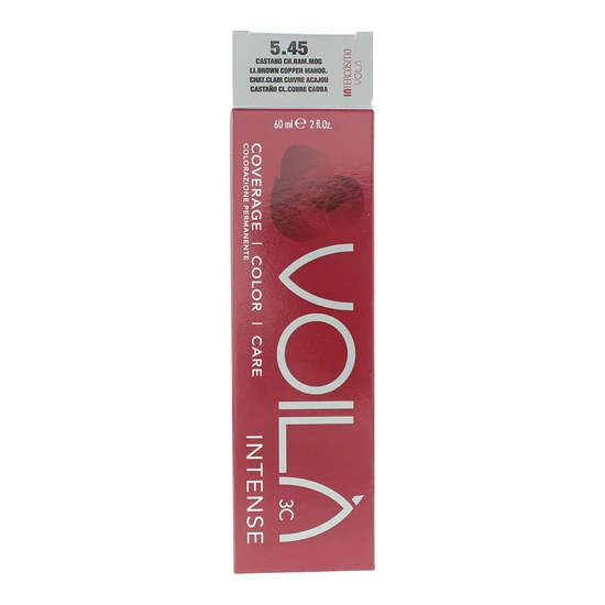 Intercosmo Voila 3c Intense Hair Colour 5.45 Light Brown Copper Mahogany