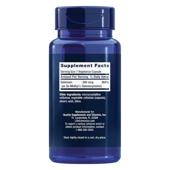 Life Extension Se-Methyl L-Selenocysteine 200mcg 90 Veg Caps