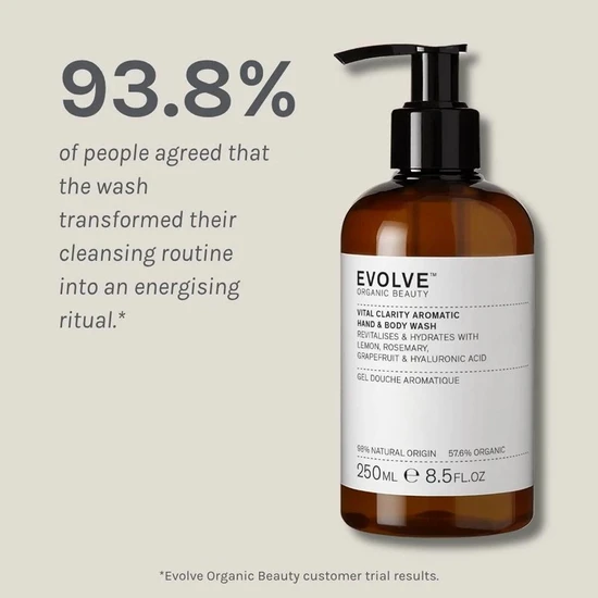 Evolve Beauty Vital Clarity Aromatic Hand & Body Wash 250ml