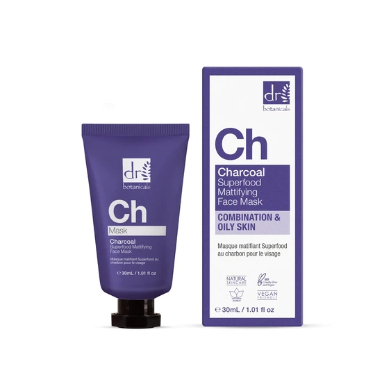 Dr Botanicals Anti-Ageing Charcoal Superfood Face Mask Duo