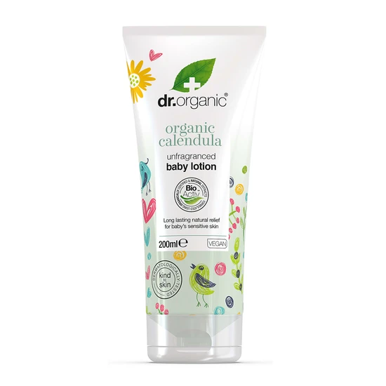 Dr. Organic Organic Calendula Unfragranced Baby Lotion 200ml