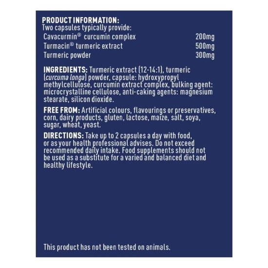 Higher Nature Turmeric Vegan Capsules 60 Capsules