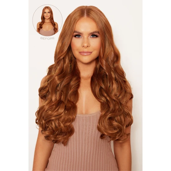 LullaBellz Super Thick 22" Curly Clip In Extensions 5 Piece