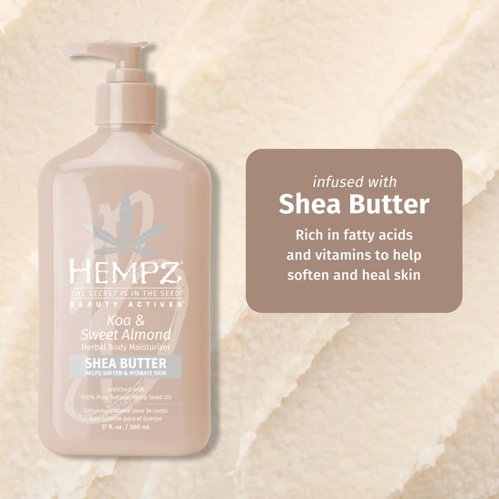 Hempz Koa & Sweet Almond Smoothing Herbal Body Moisturiser 500ml